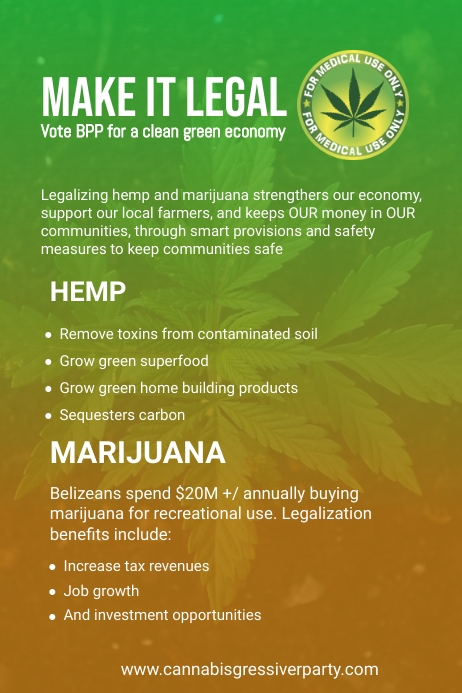 cannabis  flyer Poster template