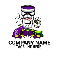 cannabis logo , marijuana logo,  herb logo, โลโก้ template