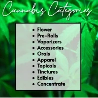 cannabis flyer Logo template