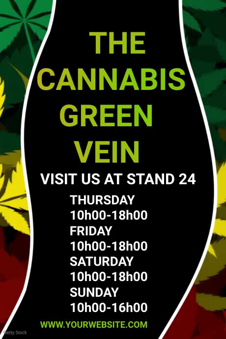 cannabis FLYER Plakat template