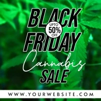 cannabis black Friday sale Logo template