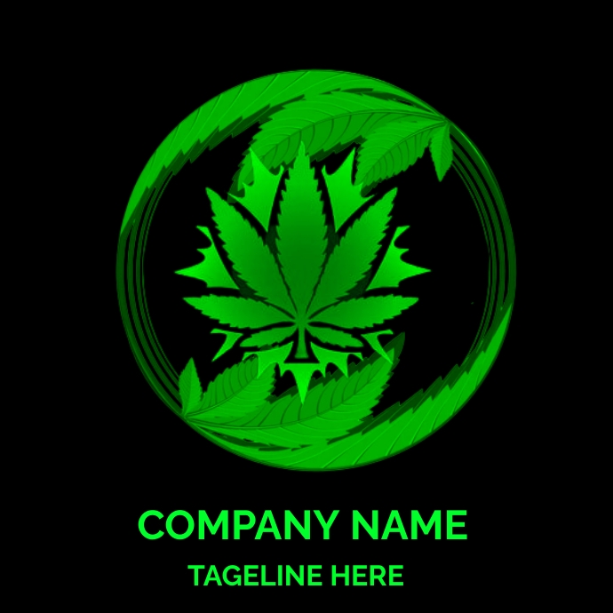 cannabis logo Logótipo template