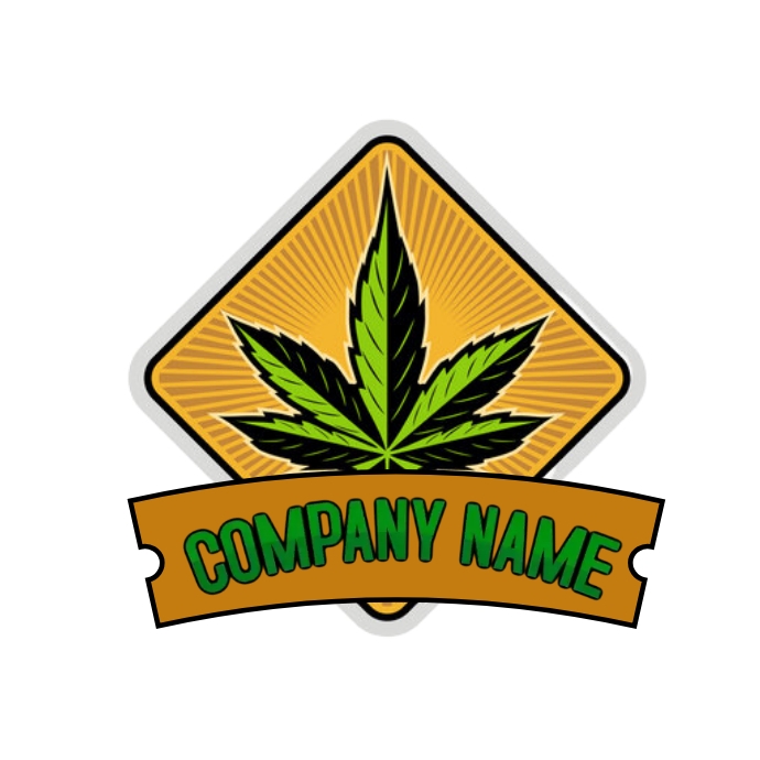 cannabis logo Logótipo template