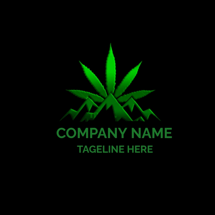 cannabis logo Logótipo template