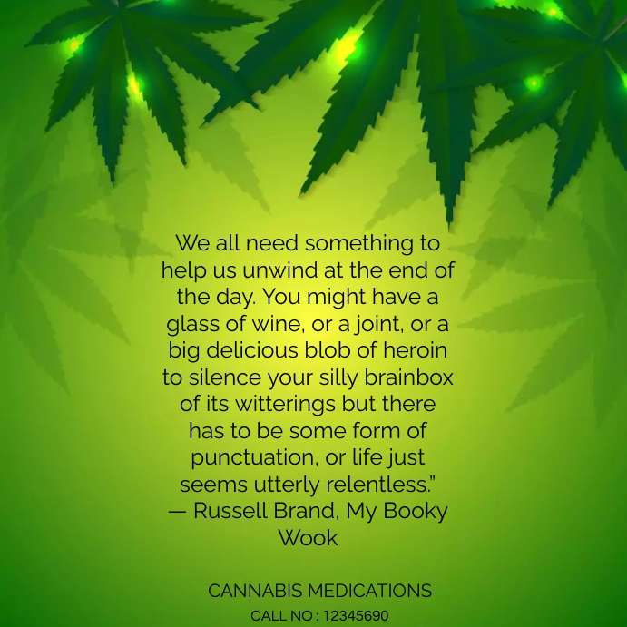 cannabis quotation marijuana quotes , Cannabi Instagram Post template