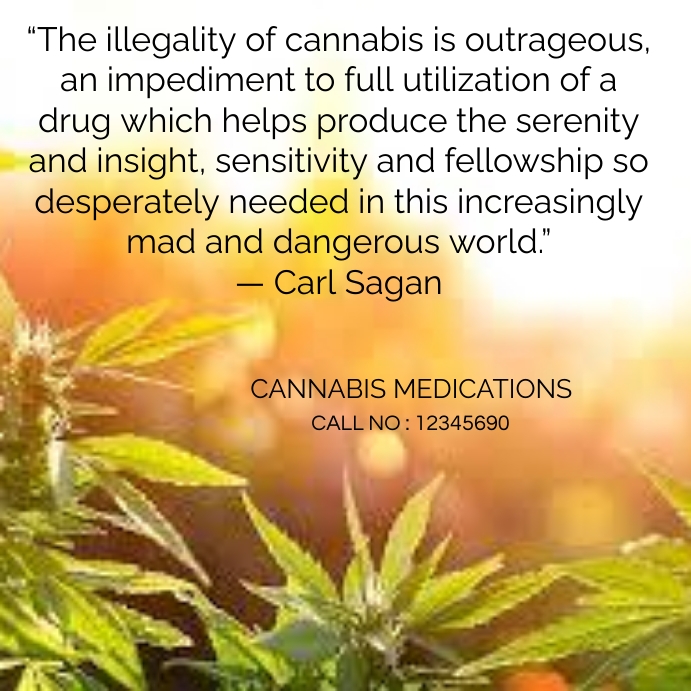 cannabis quotation marijuana quotes , Cannabi Instagram Post template