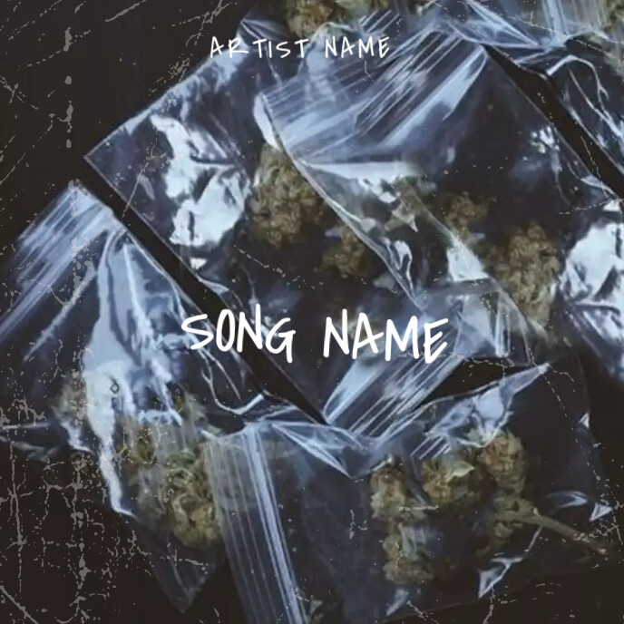 Canibis Rapper Cannabis RAP mixtape album cover template | PosterMyWall