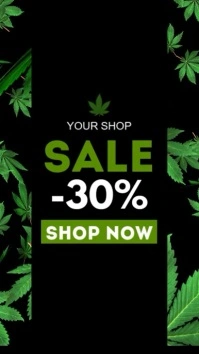 Cannabis Special Offer Price List Ad Sale Instagram Story template