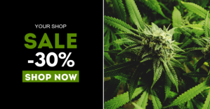 Cannabis Special Offer Price List Ad Sale template