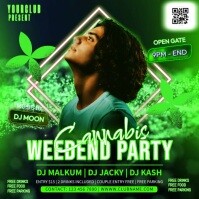 Cannabis Weedend Party template