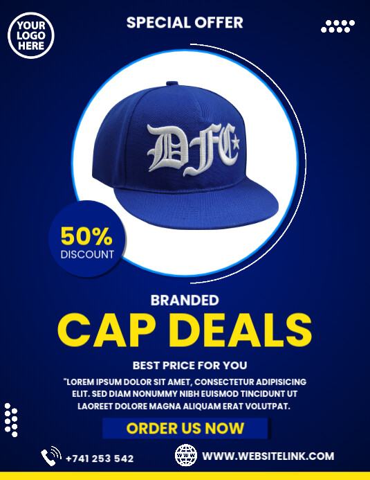 Cap Sale Template | PosterMyWall