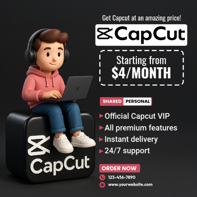 Copy of CapCut Subscription Selling Ad Template | PosterMyWall