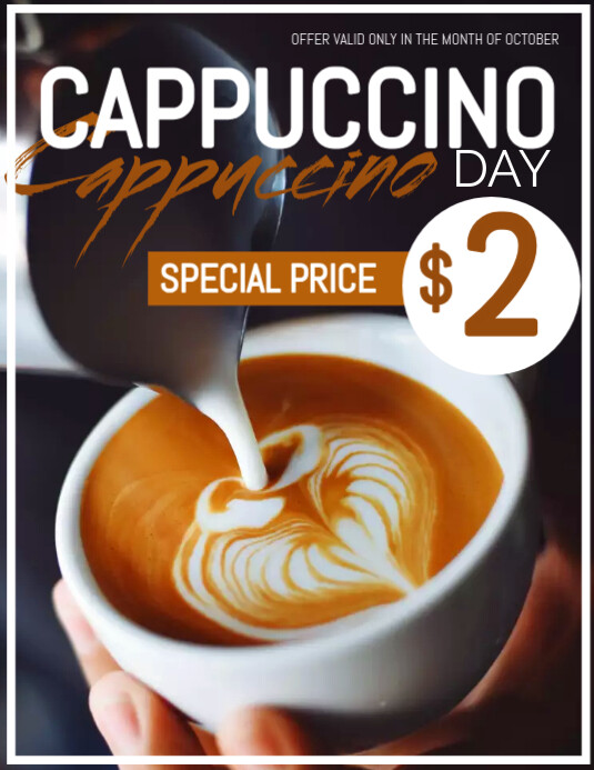 CAPPUCCINO Template PosterMyWall