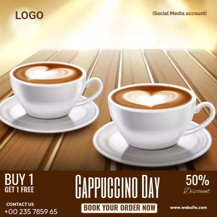 Cappuccino Offer Template PosterMyWall