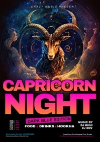Capricorn Night A5 template