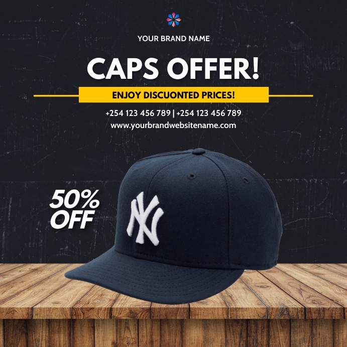 caps fashion sale template | PosterMyWall