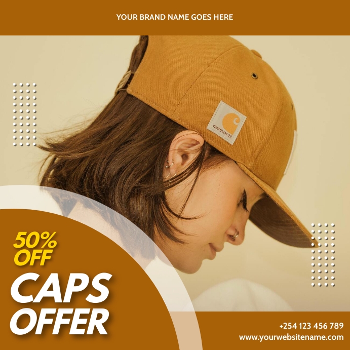 caps fashion sale template PosterMyWall