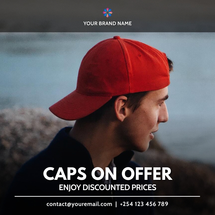 Copy of caps fashion sale template | PosterMyWall