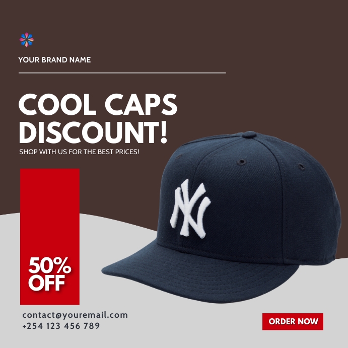 caps fashion sale template | PosterMyWall