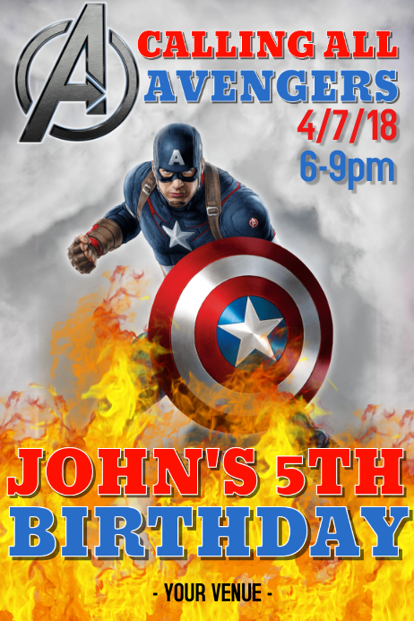 Modele Capitaine America Anniversaire Postermywall Modele Capitaine America Anniversaire Postermywall