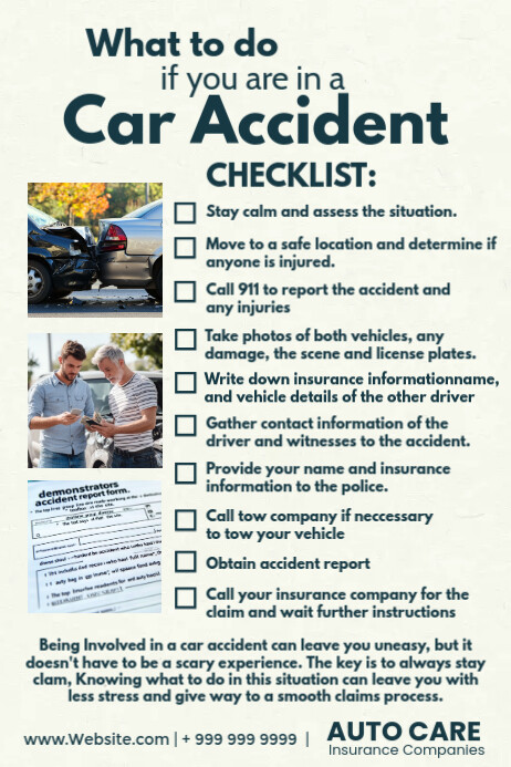 Printable Car Accident Checklist