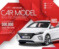Car Ads Retângulo médio template