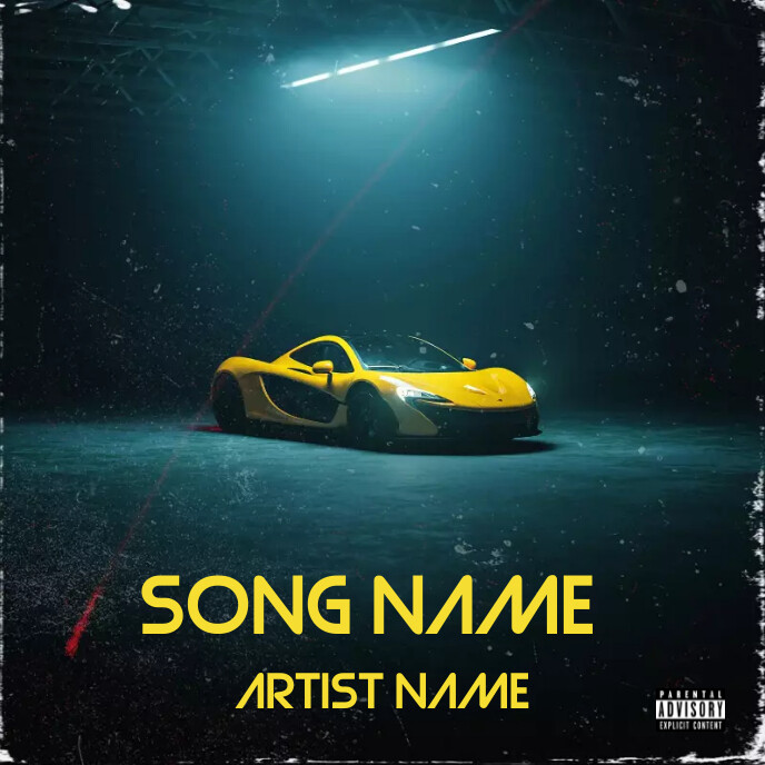 Car Album Cover Art Template PosterMyWall