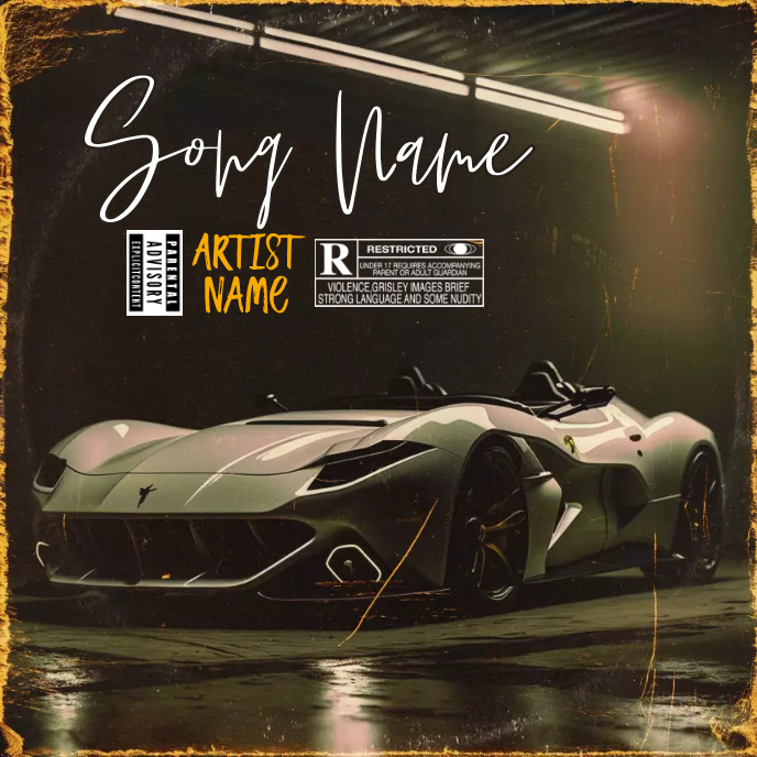 CAR Album Cover music art trap mixtape rap | PosterMyWall