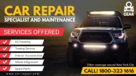 Car and Jeep Auto Repair Digital Ad template