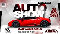 Car auto show event flyer template Facebook cover Blog Header