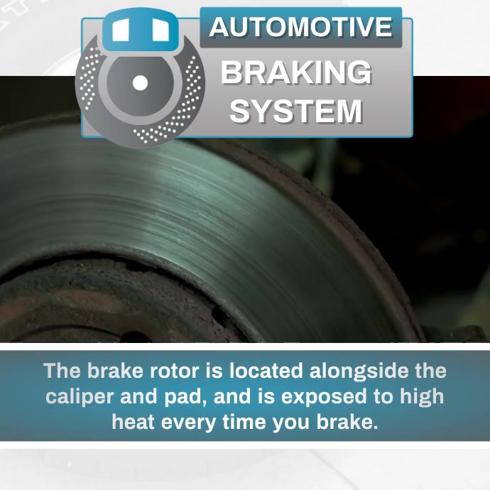 Brake Rotor Advertising Signage Car Automotive Facts: Brake Rotors Template | PosterMyWall