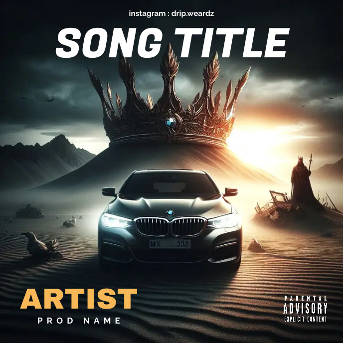 car bmw mixtape cover Copertina album template
