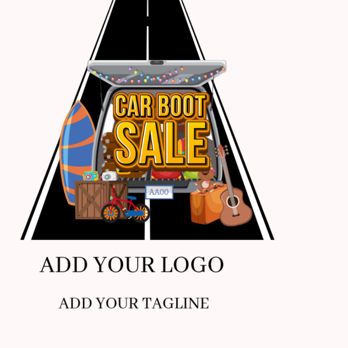 CAR BOOT SALE/CAR BOOT SALE MARKET/COMPANY LOGO/VECTOR/LOGO Template ...