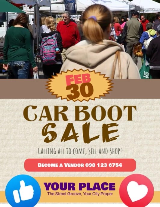 Car Boot Sale Template PosterMyWall car-boot-sale-template-postermywall