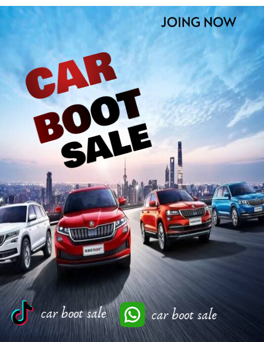 Car Boot Sale Template PosterMyWall car-boot-sale-template-postermywall
