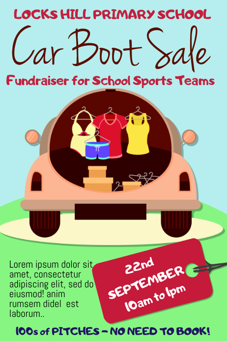 Car Boot Sale Flyer Template PosterMyWall car-boot-sale-flyer-template-postermywall