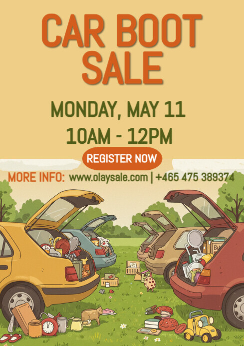 Car Boot Sale Flyer Template | PosterMyWall