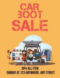 Car Boot Sale Template Pamflet (VSA Brief)