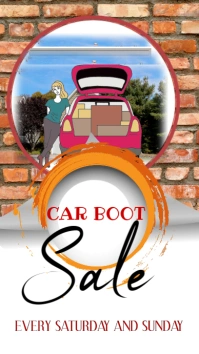 car boot sale template Instagram Story