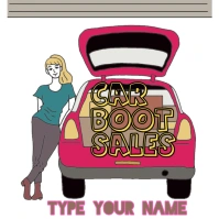 Car boot sale Trunk, dream, compact Car, furniture, car png Logo template