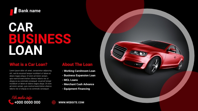 Car Business loan banner Template | PosterMyWall