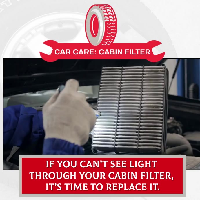 Car Care Facts Cabin Filter Replacement Template PosterMyWall
