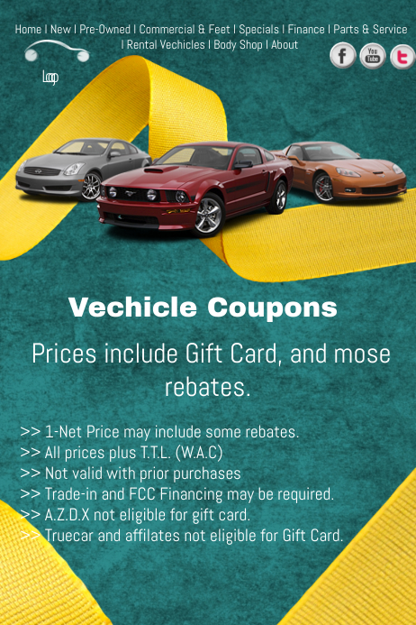 Car Coupons Template PosterMyWall