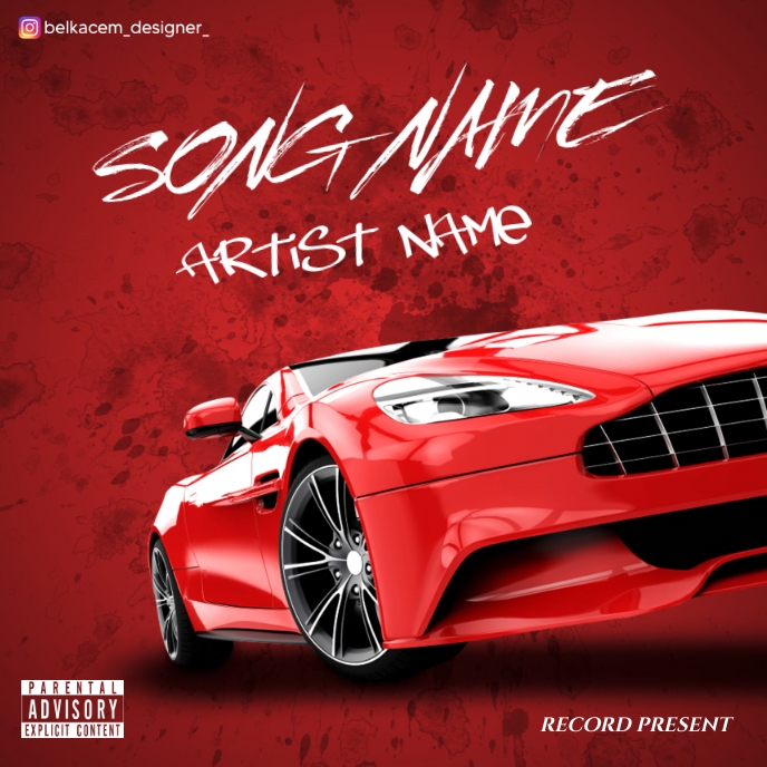 car cover art by belkacem designer Template PosterMyWall