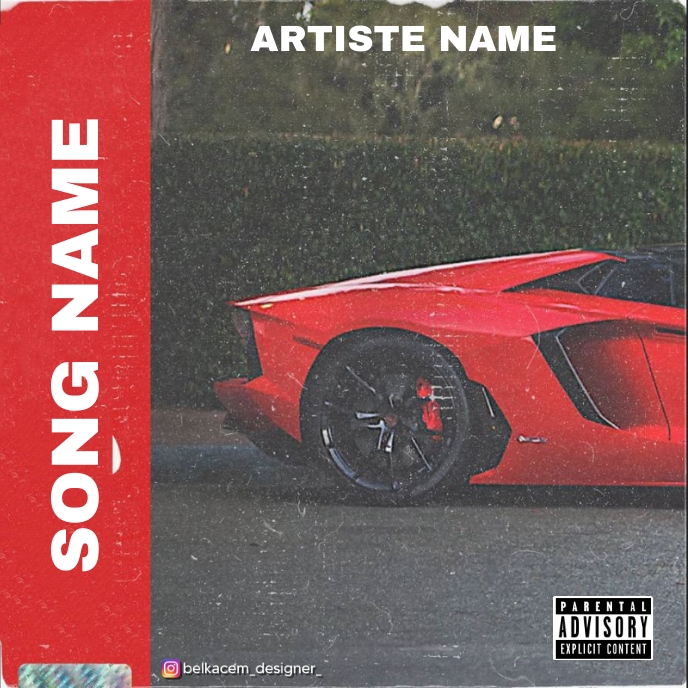 car cover art by belkacem designer Template PosterMyWall