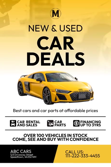 Dealer Loader Promotion Example Car Dealer Video Poster Template | PosterMyWall