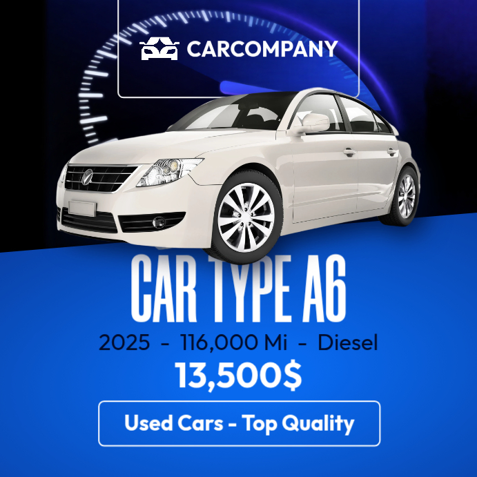 Plantilla de Car Dealership Instagram Post Template – Used Car Sale ...