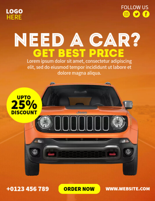 Car Deals Ads Template PosterMyWall