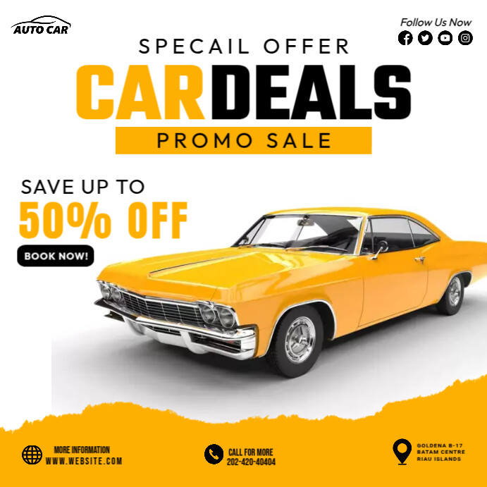 Ad Deal Car Deals Ads Template | PosterMyWall