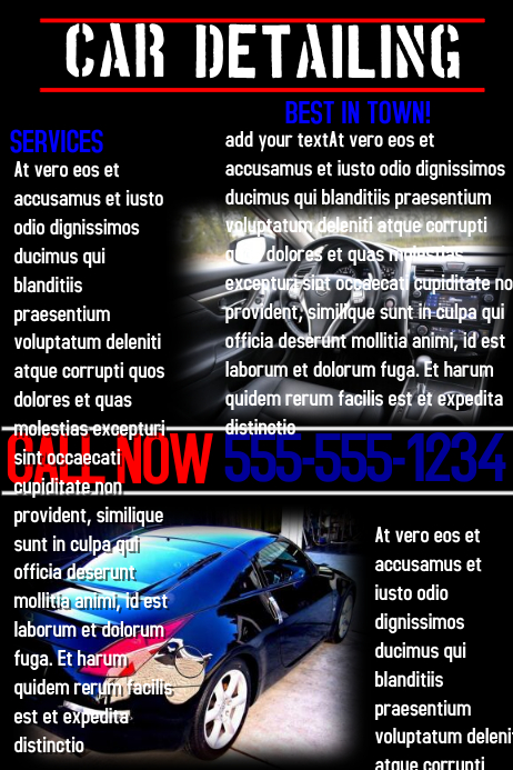 detailing template templates poster backgrounds posters postermywall customizable similar katina
